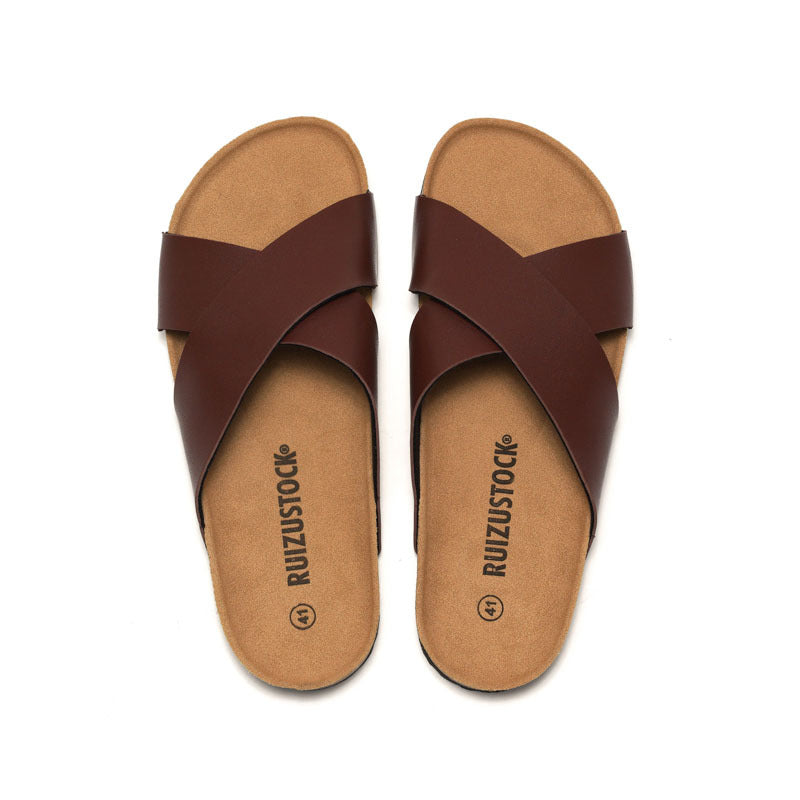 Men's Cork Slide Sandals - Relient