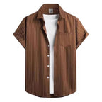 Men's Striped Short Sleeve Shirt - Relient (view 1)
