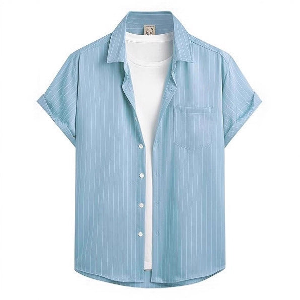 Men's Striped Short Sleeve Shirt - Relient (view 4)
