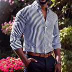Men's Striped Long Sleeve Shirt - Relient (view 7)