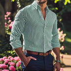 Men's Striped Long Sleeve Shirt - Relient (view 6)