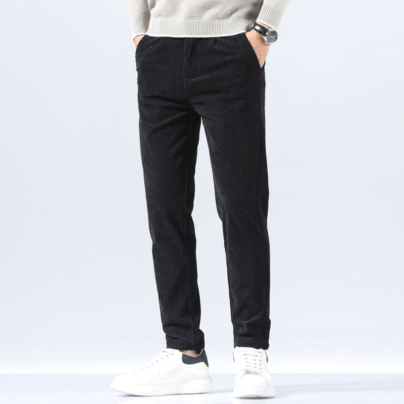 Men's Corduroy Pants in Jet Black - Relient