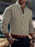 Men's Striped Long Sleeve Shirt - Relient (view 5)