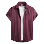 Men's Striped Short Sleeve Shirt - Relient (view 2)