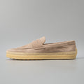 Men's Suede Wedge Shoes in Apricot - Relient
