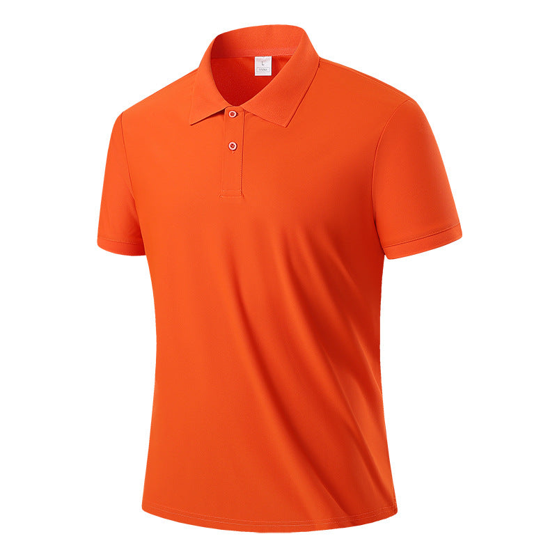 Men's Quick-Dry Polo Shirt in Sunset Orange - Relient
