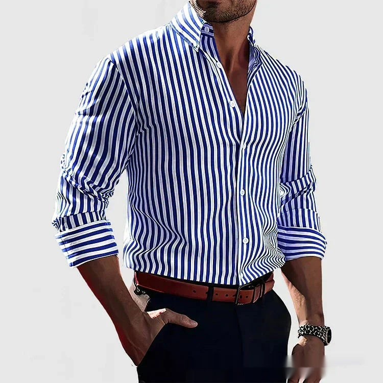 Men's Striped Long Sleeve Shirt - Relient (view 11)