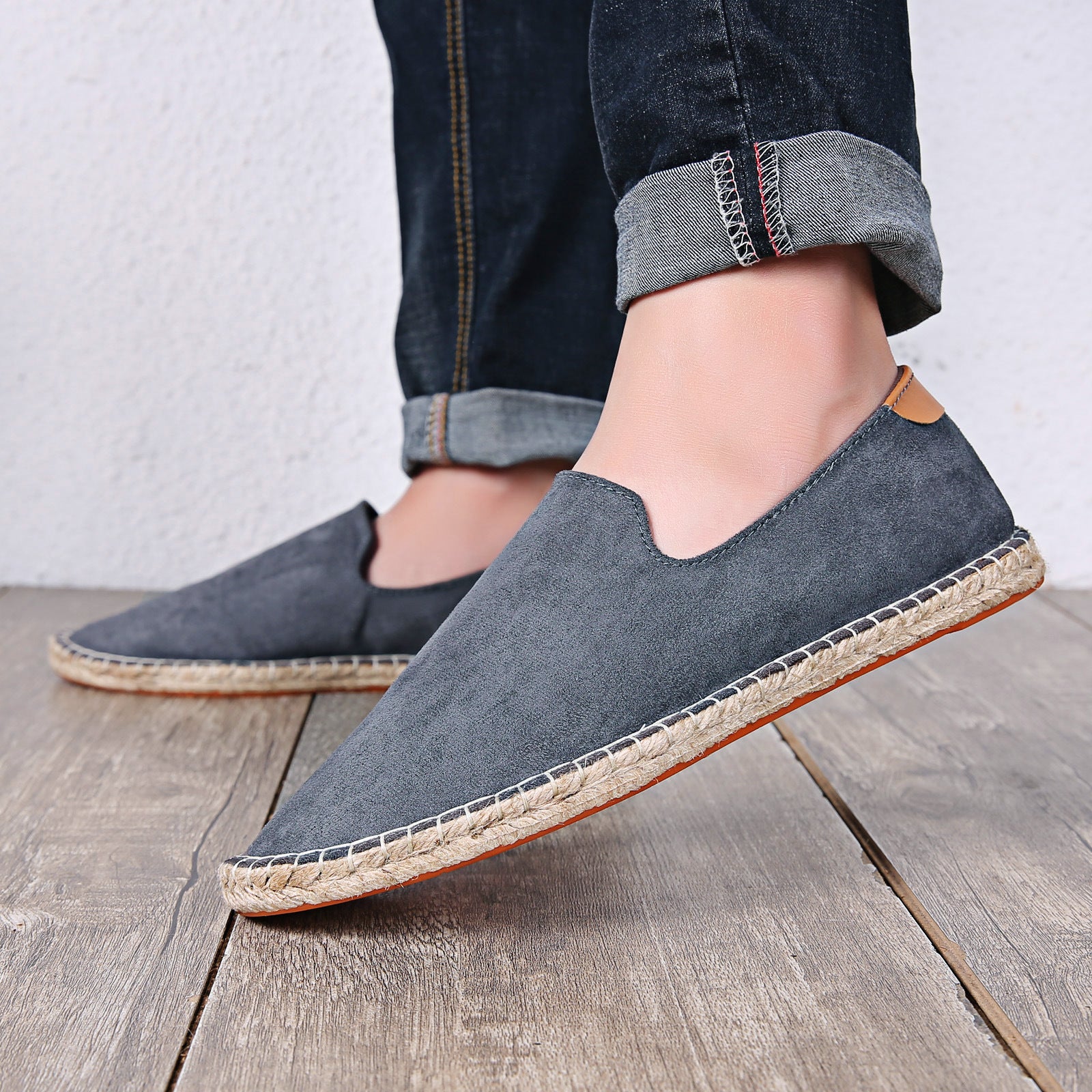Men's Canvas Loafers in Graphite - Relient