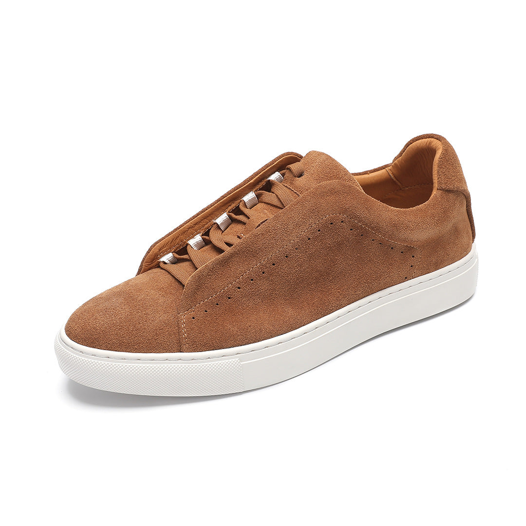 Men's Suede Sneakers in Coffee - Relient