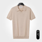 Men's Classic Knit Polo in Apricot - Relient