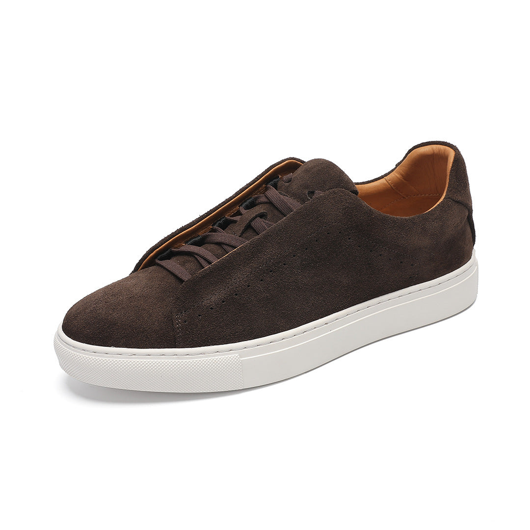 Men's Suede Sneakers in Espresso Brown - Relient