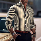 Men's Striped Long Sleeve Shirt - Relient (view 2)
