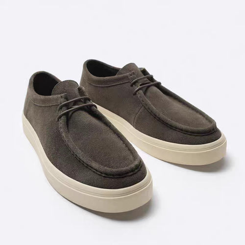 Men's British Suede Shoes in Slate Gray - Relient