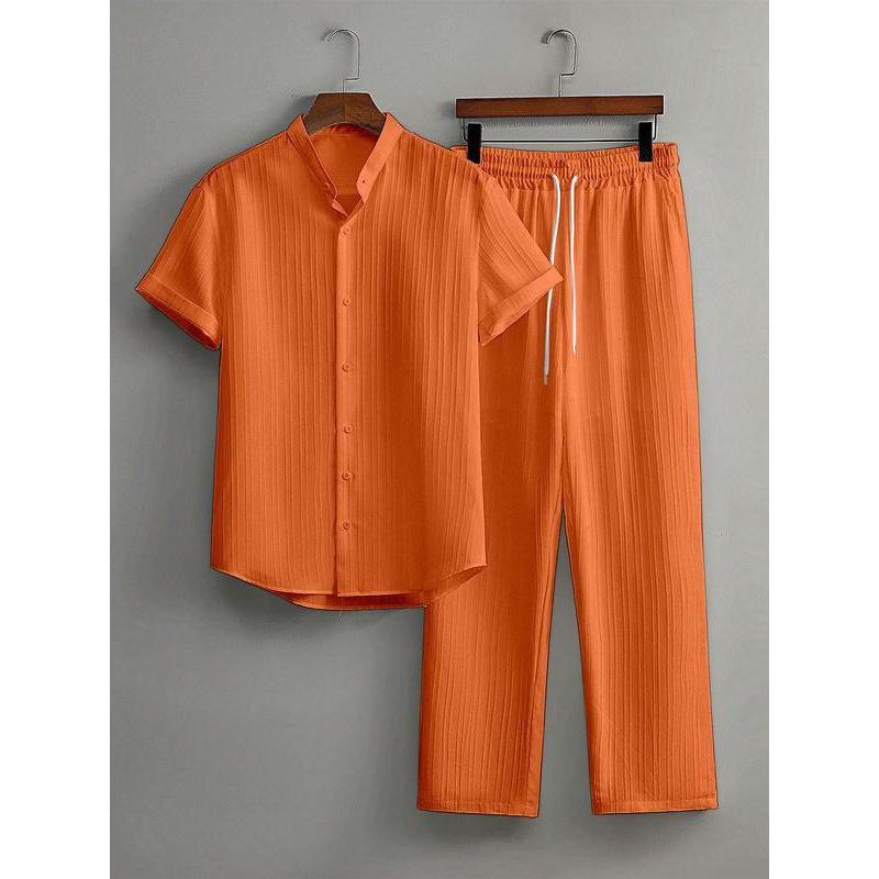 Men's Business Casual Set in Sunset Orange - Relient