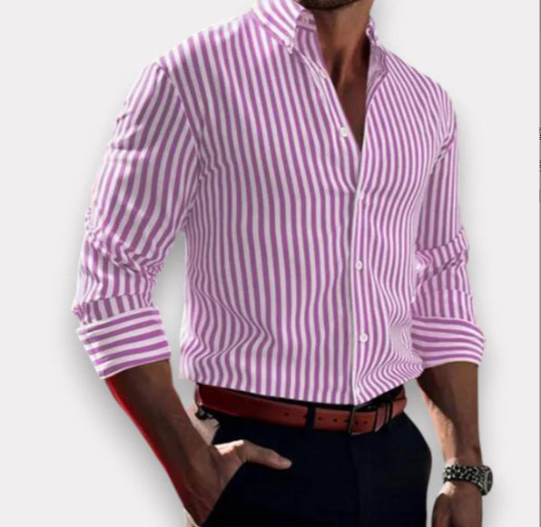 Men's Striped Long Sleeve Shirt - Relient (view 12)