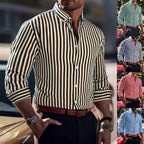 Men's Striped Long Sleeve Shirt - Relient (view 1)