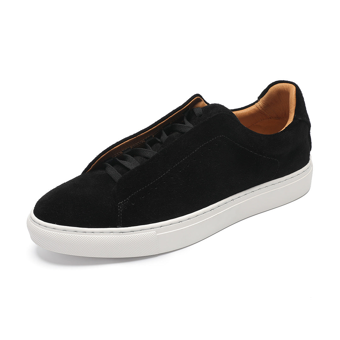 Men's Suede Sneakers in Jet Black - Relient
