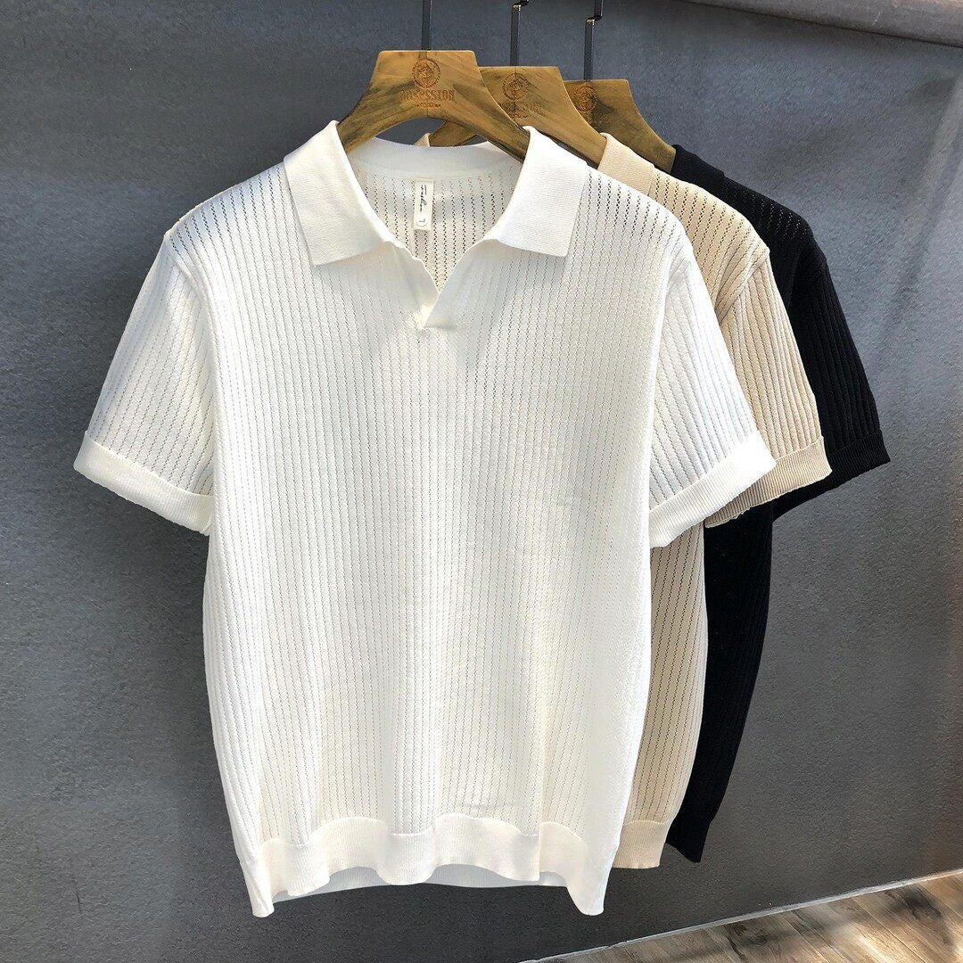Men's Hollow-Out T-Shirt in Chalk White - Relient