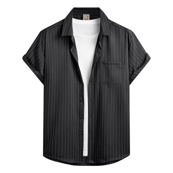 Men's Striped Short Sleeve Shirt - Relient (view 5)