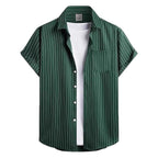 Men's Striped Short Sleeve Shirt - Relient (view 3)