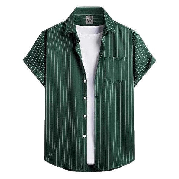 Men's Striped Short Sleeve Shirt - Relient (view 3)