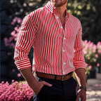 Men's Striped Long Sleeve Shirt - Relient (view 4)
